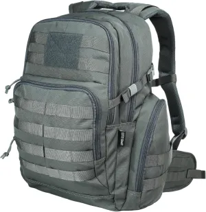 Huntex 40L Tactical Backpack for Men and Women in Gray - Military Style for Hunting, Hiking & Travel Combat Backpack - Outdoor Tactical Backpacks & Sport Mochila Tactica