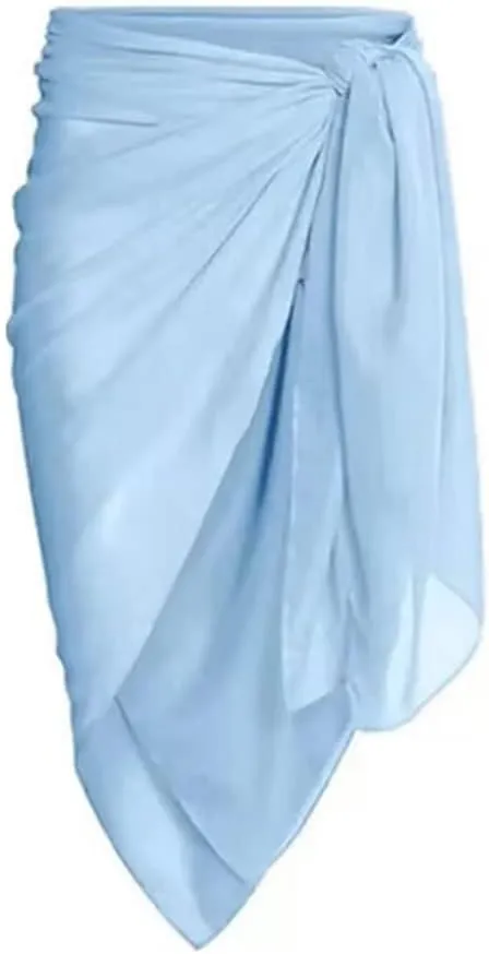 IBTOM CASTLE Women One Piece Swimsuit with Long Cover up Wrap Skirt Two Piece Bathing Suit Retro Monokini Summer Beach Outfit