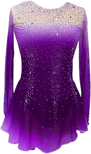 Ice Figure Skating Dress Crystal Roller Skate Performance Costume Professional Ballet Competition Clothing