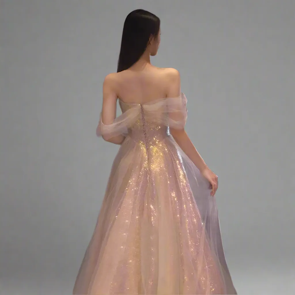 Illusion Strapless Evening Gown