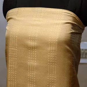 Indian Champagne Brocade Fabric By The Yard Crafting Jacquard Wedding Dress Banarasi Sewing Costumes Bridesmaid Skirt Home Furnishing