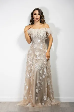 Jardin Gown- Champagne.