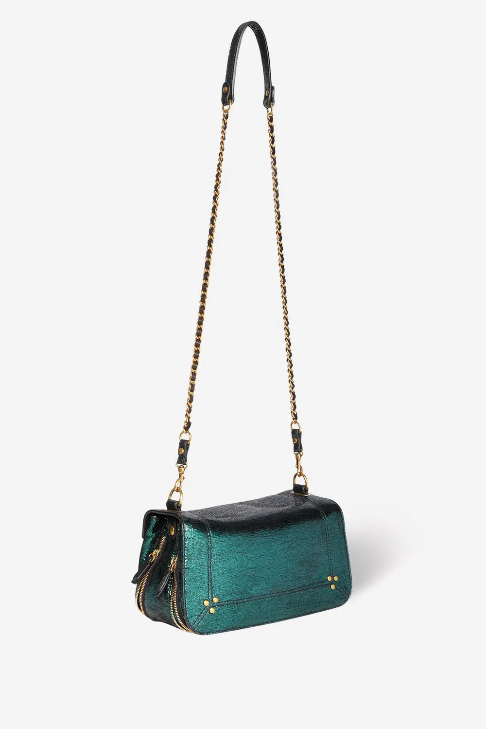 Jerome Dreyfuss crossbody Bobi 44BOBICH lame vert