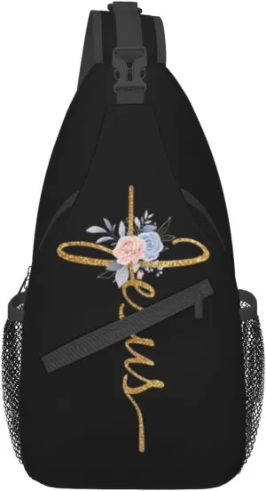 Jesus Sling Bag,Casual Crossbody Backpack Shoulder Chest Bag for Women Men Travel Hiking Daypack