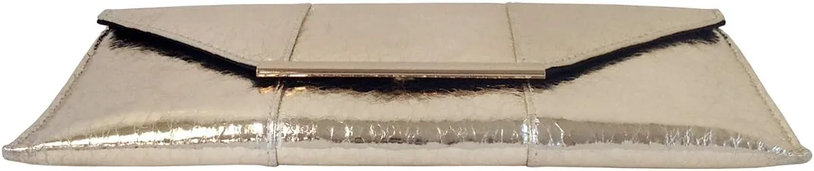 JNB Women's Metallic Material Clutch Purse