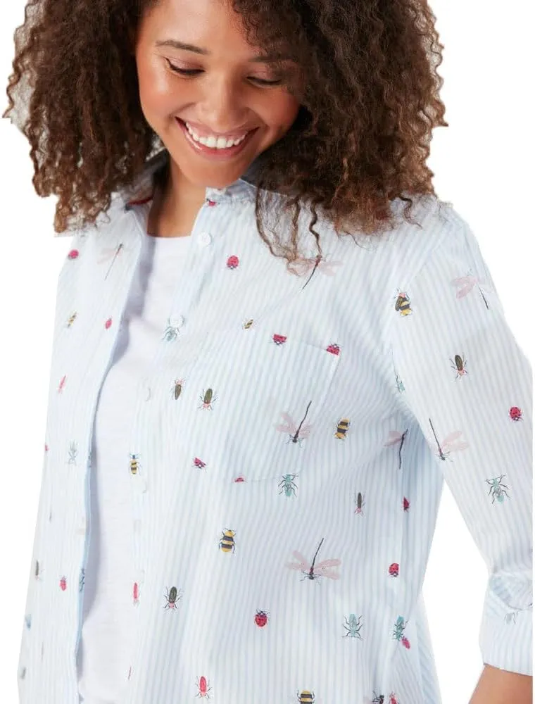 Joules Women's Amilla Drop Shoulder Button Down Shirt