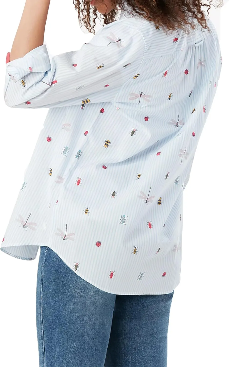 Joules Women's Amilla Drop Shoulder Button Down Shirt