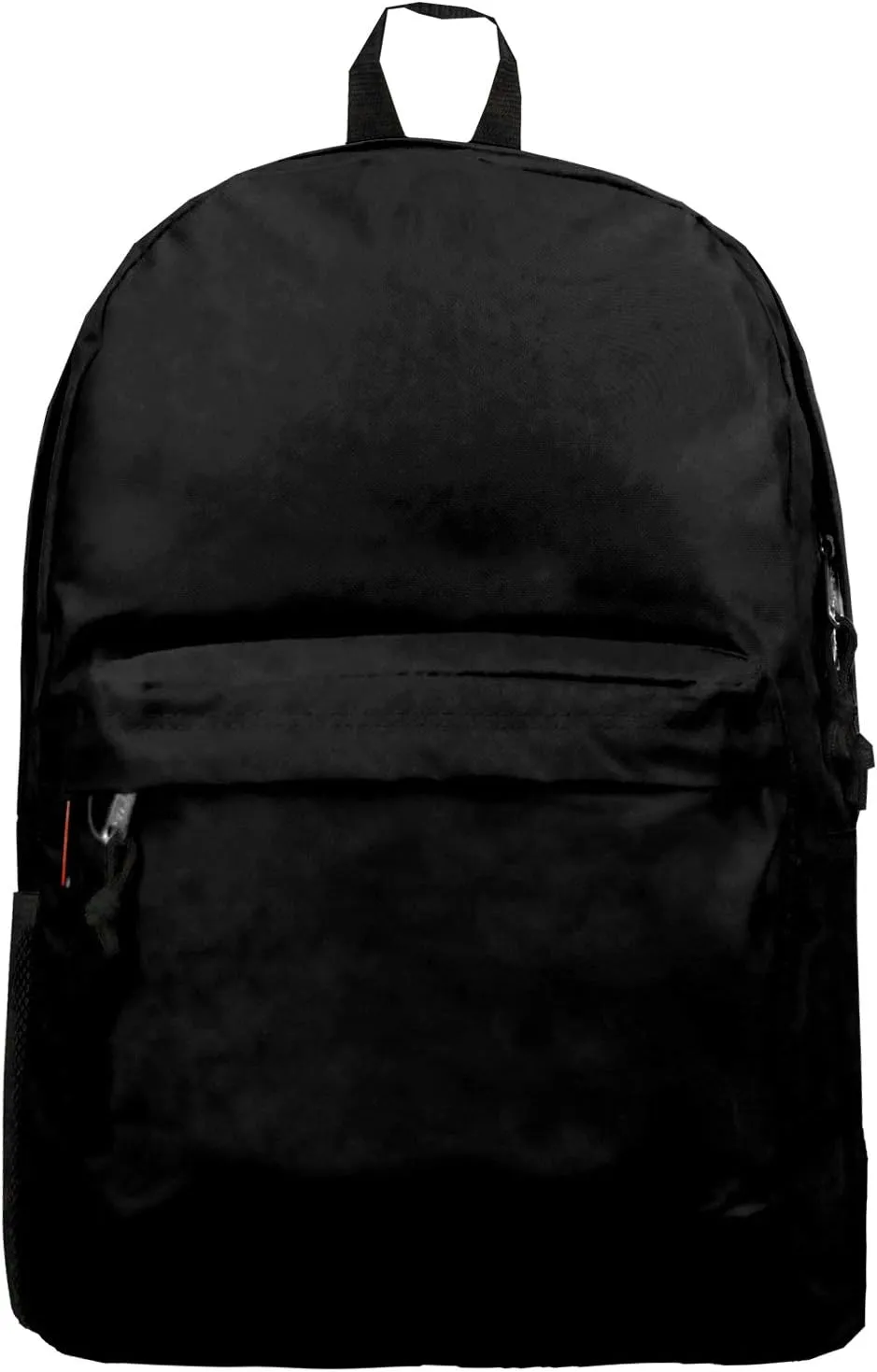 K-Cliffs Wholesale Classic Backpack 18 inch Basic Bookbag Padded Back Bulk Case Lot of 30pcs Simple Schoolbag Black