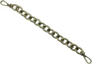 KAILIKETIY 2pcs Replacement Iron Chain Bag Strap Accessories for Handbag Luggage Durable Antique Bronze Handle for DIY Craft Projects