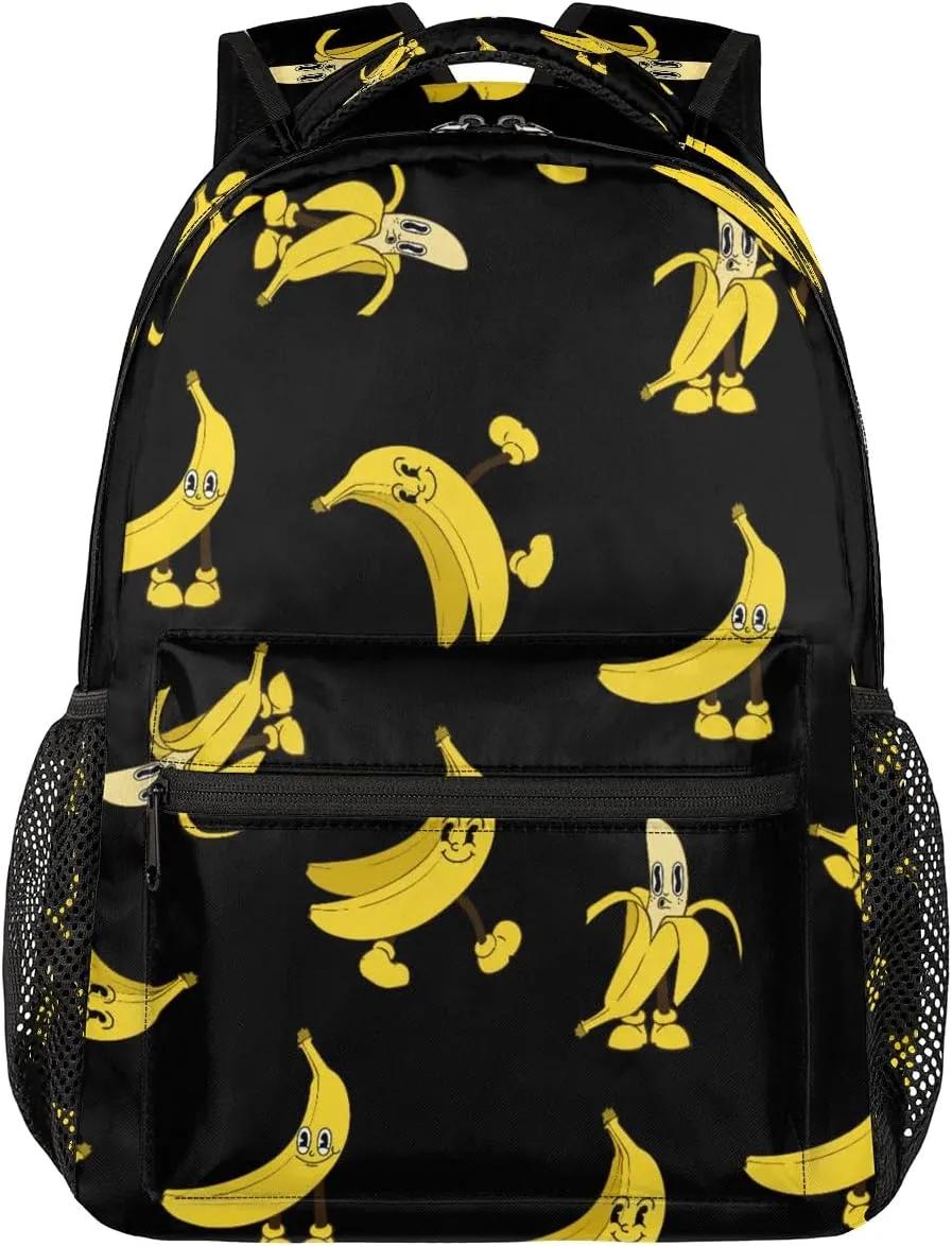 Kids Backpacks for Boys Girls - 16 Inch Banana Schoolbag Lightweight Waterproof Book Bag for Preschool, Kindergarten, Elementary Back to School Children