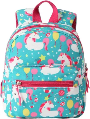 Kids Small Backpack for Toddler Girls and Boys Baby Child Mini School Bags Nursery Preschool Backpacks with Chest Strap (Lovely Unicorn)