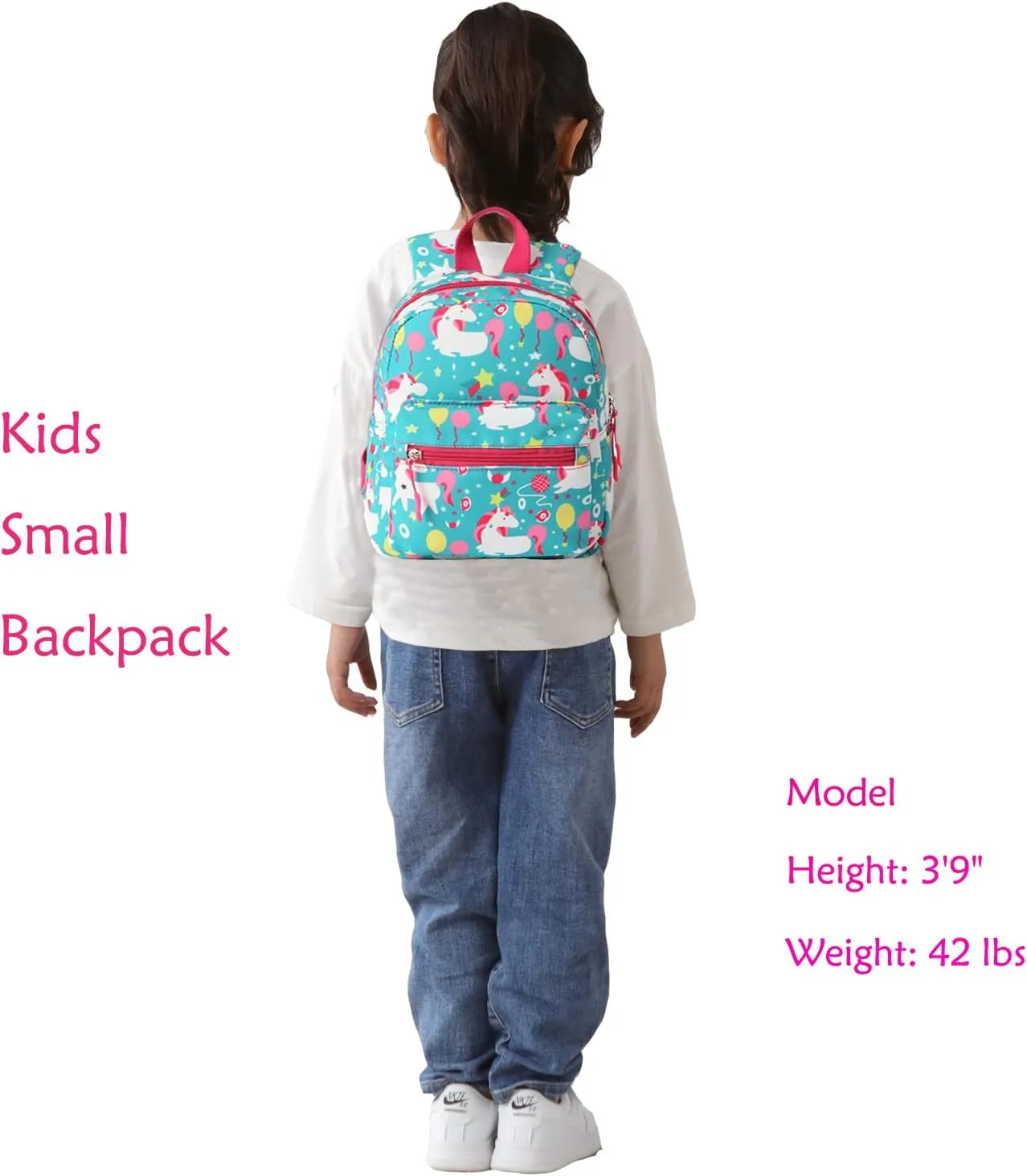 Kids Small Backpack for Toddler Girls and Boys Baby Child Mini School Bags Nursery Preschool Backpacks with Chest Strap (Lovely Unicorn)