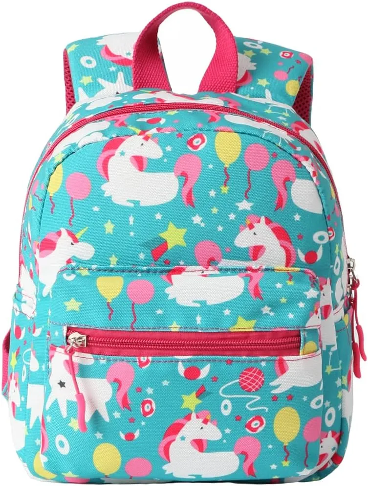 Kids Small Backpack for Toddler Girls and Boys Baby Child Mini School Bags Nursery Preschool Backpacks with Chest Strap (Lovely Unicorn)