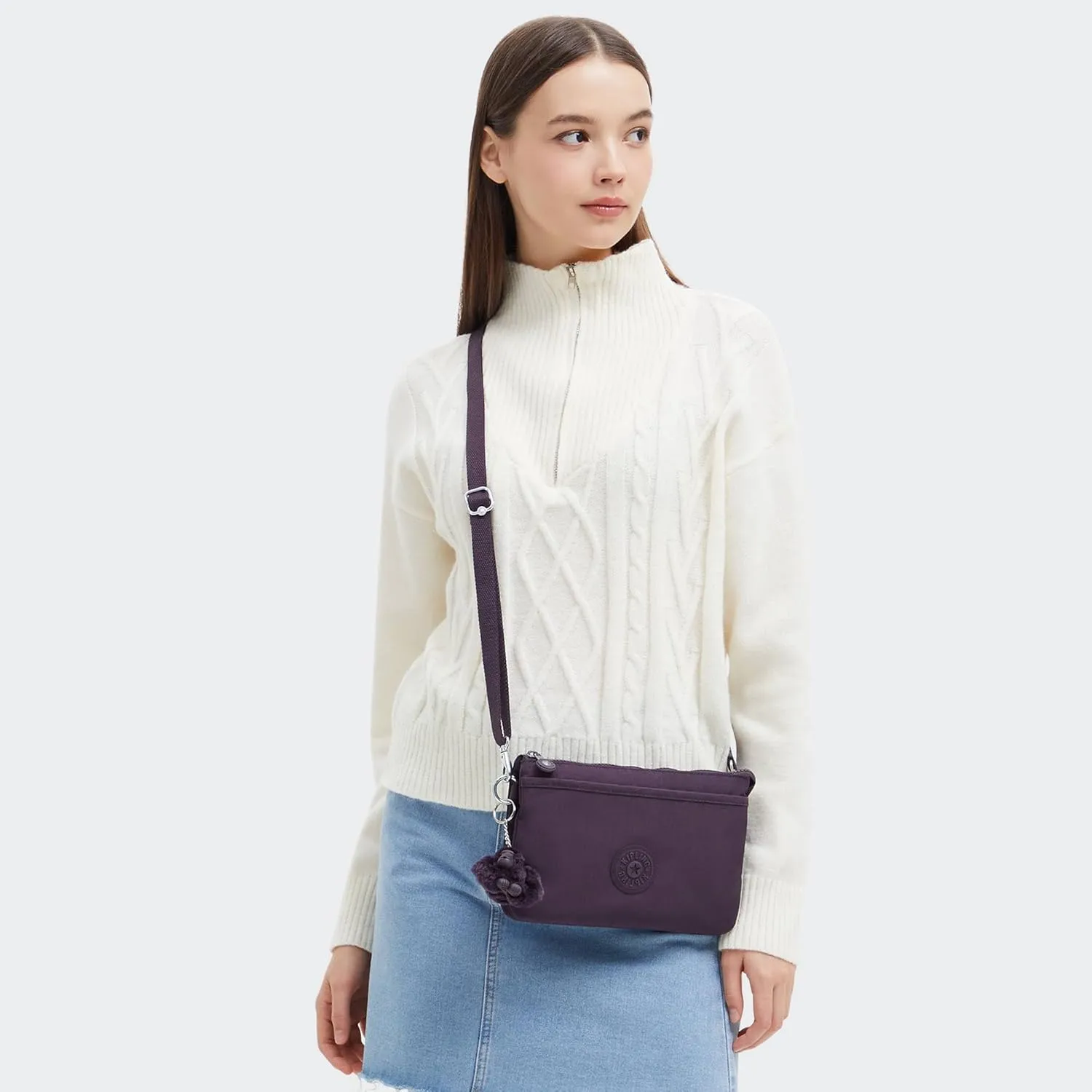 Kipling Riri Metallic Crossbody Bag