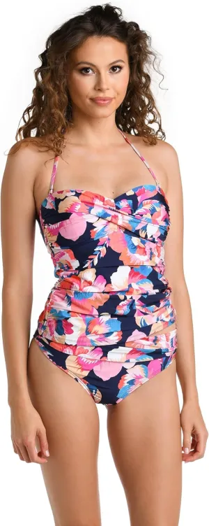 La Blanca Women's Shoulder One Piece Swimsuit