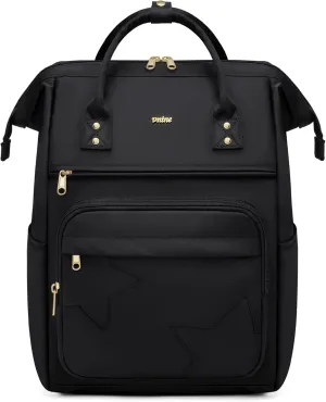 Laptop Backpack for Women: 15.6 Inch Work Travel Bag Fashion Computer Backpacks Purse Cute Nurse Bag Teacher Backpack Water Resistant Casual Daypack for College Business
