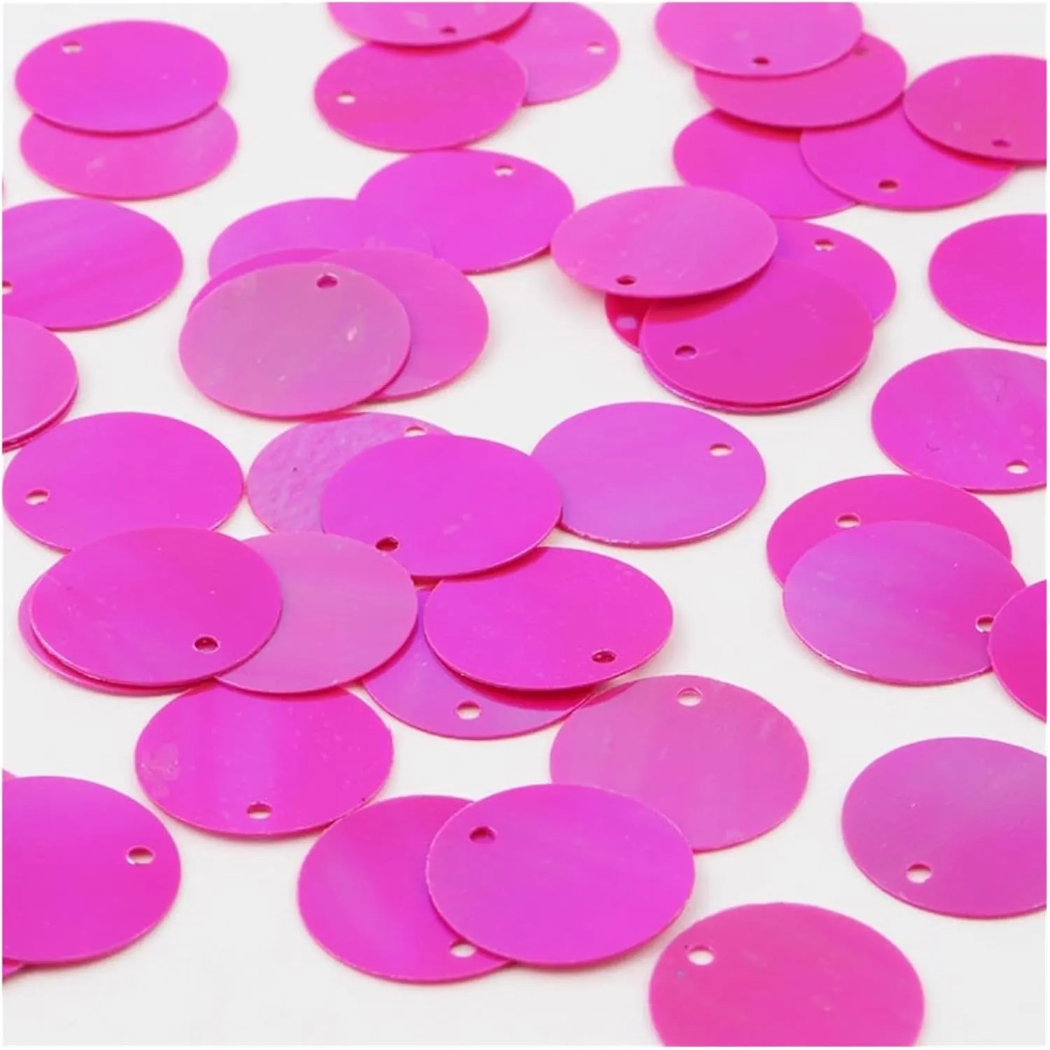 Large Sequins,Loose Sequins,Sequins for Crafts, Bulk Loose Sequins Iridescent Sequins Pailettes Sequin Flat Large Round PVC Loose Sequins(Ab Transparent)