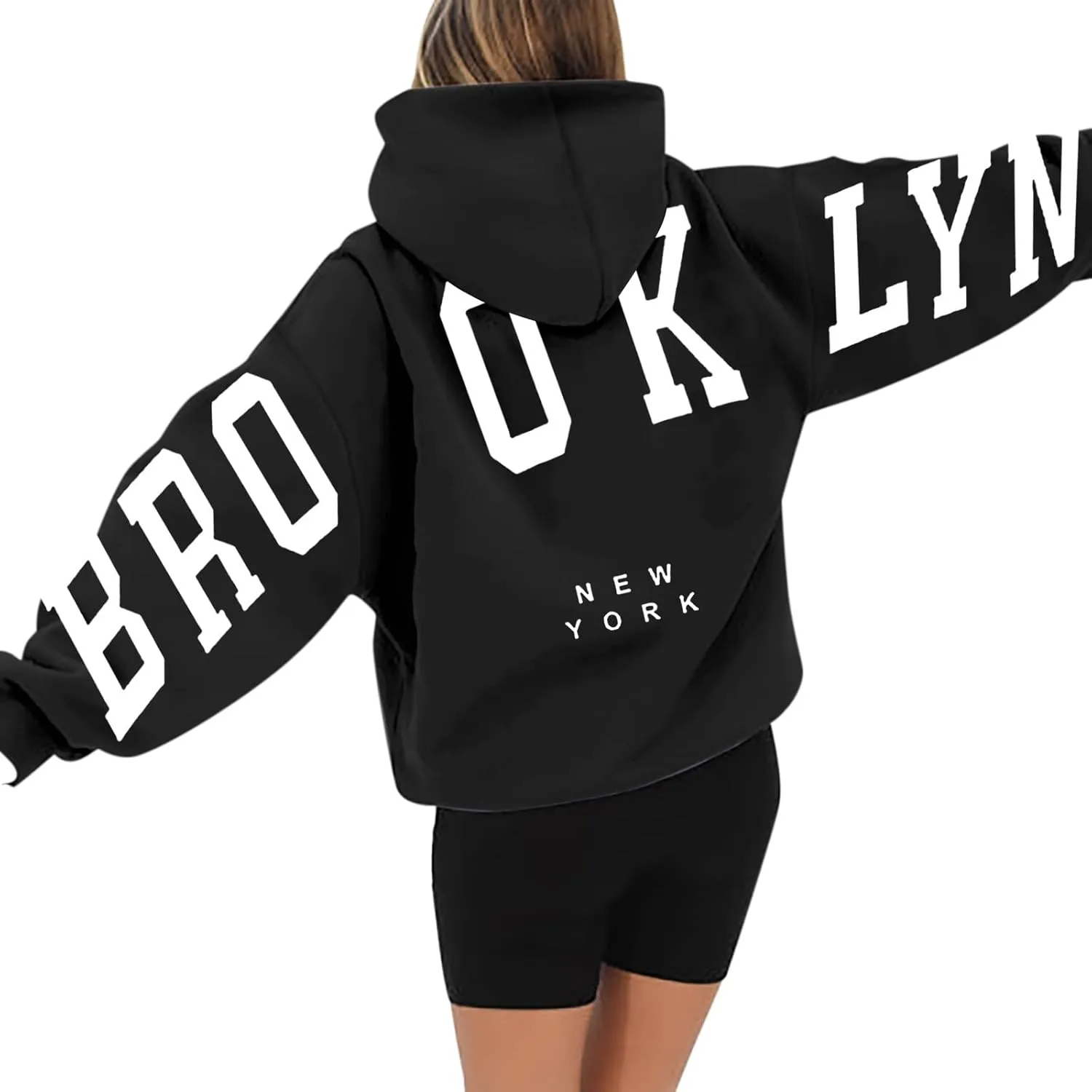 LCMTWX Women's Casual Hoodies Long Sleeve Jacket Floral Women Print Fashion Pocket Women's Coat Loose Sweatshirt with Fall Sw