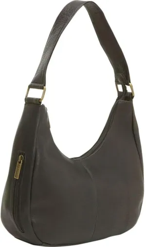 Le Donne Leather Hobo Handbags - Handcrafted Classic Designer For Women - Slouchy U-Shaped Shoulder Bag - Single Strap Purse