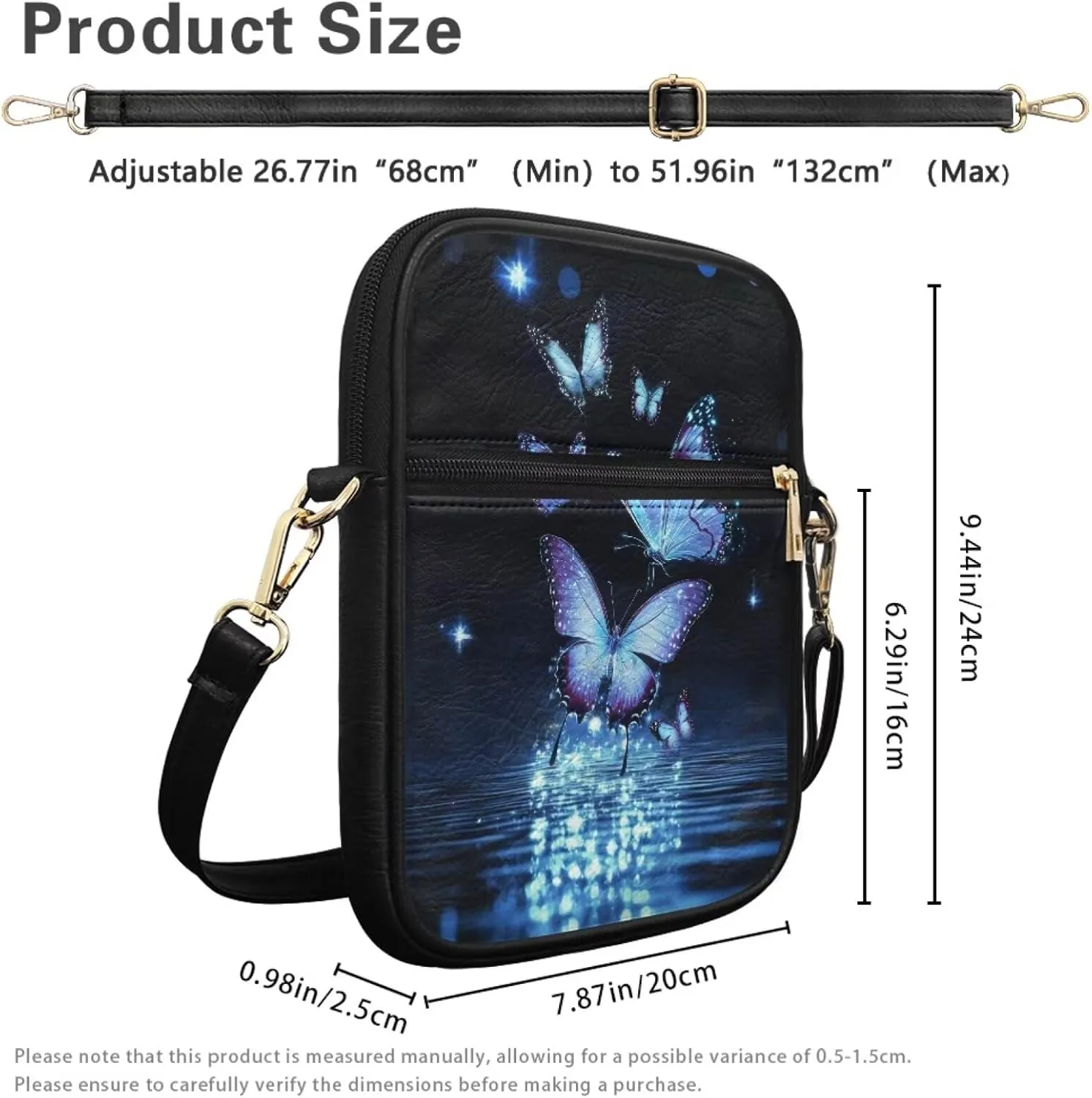 Leather Small Crossbody Bags for Women Cross Body Shoulder Purse Trendy Crossbody Phone Purses Handbags