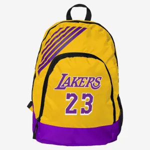 LeBron James Los Angeles Lakers Border Stripe Backpack