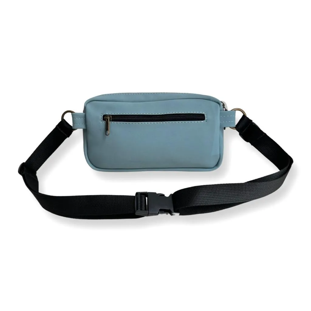Light Blue Nubuck-like Lawrence Fanny Pack