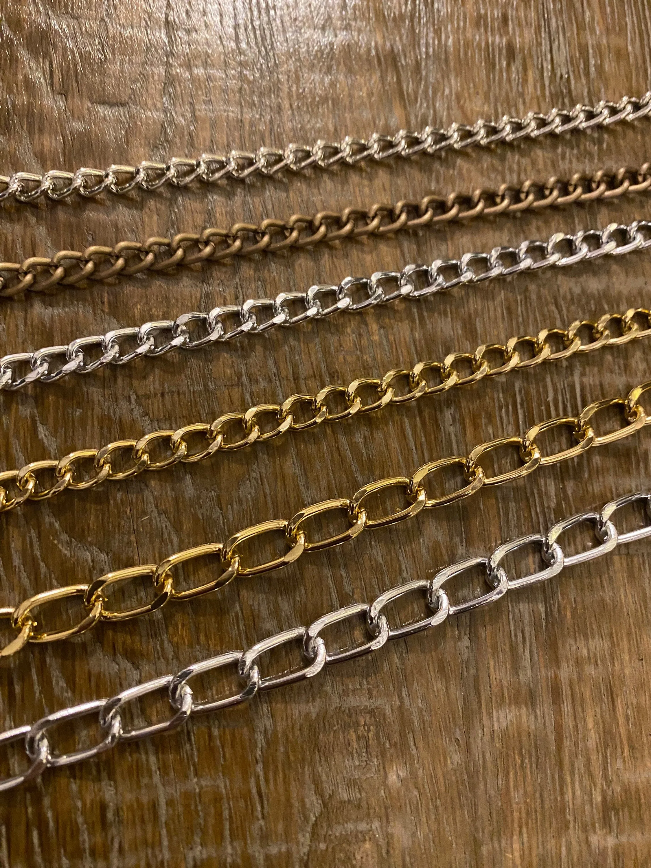 Light Weight Metal Chain, Aluminium Chain, Gold, Silver