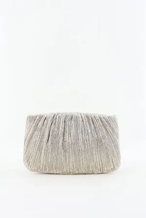 Loeffler Randall clutch Brit champagne