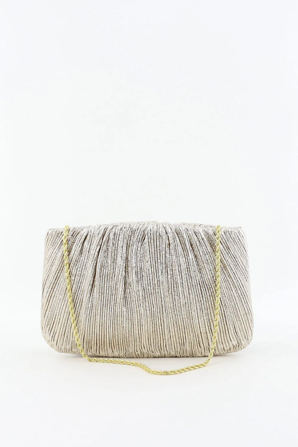 Loeffler Randall clutch Brit champagne