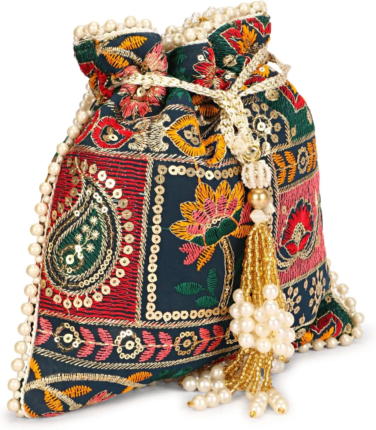 LONGING TO BUY Indian Wedding Potli Bags For Women, Potli Bags For Enagement, Sequence Potli Bags For Women