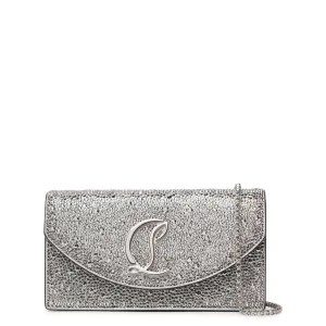 Loubi54 small silver crystal crossbody bag