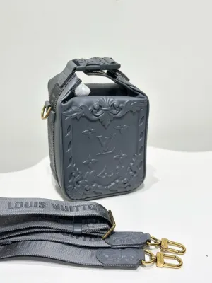 Louis Vuitton Monogram Crossbody Box Bag Gray