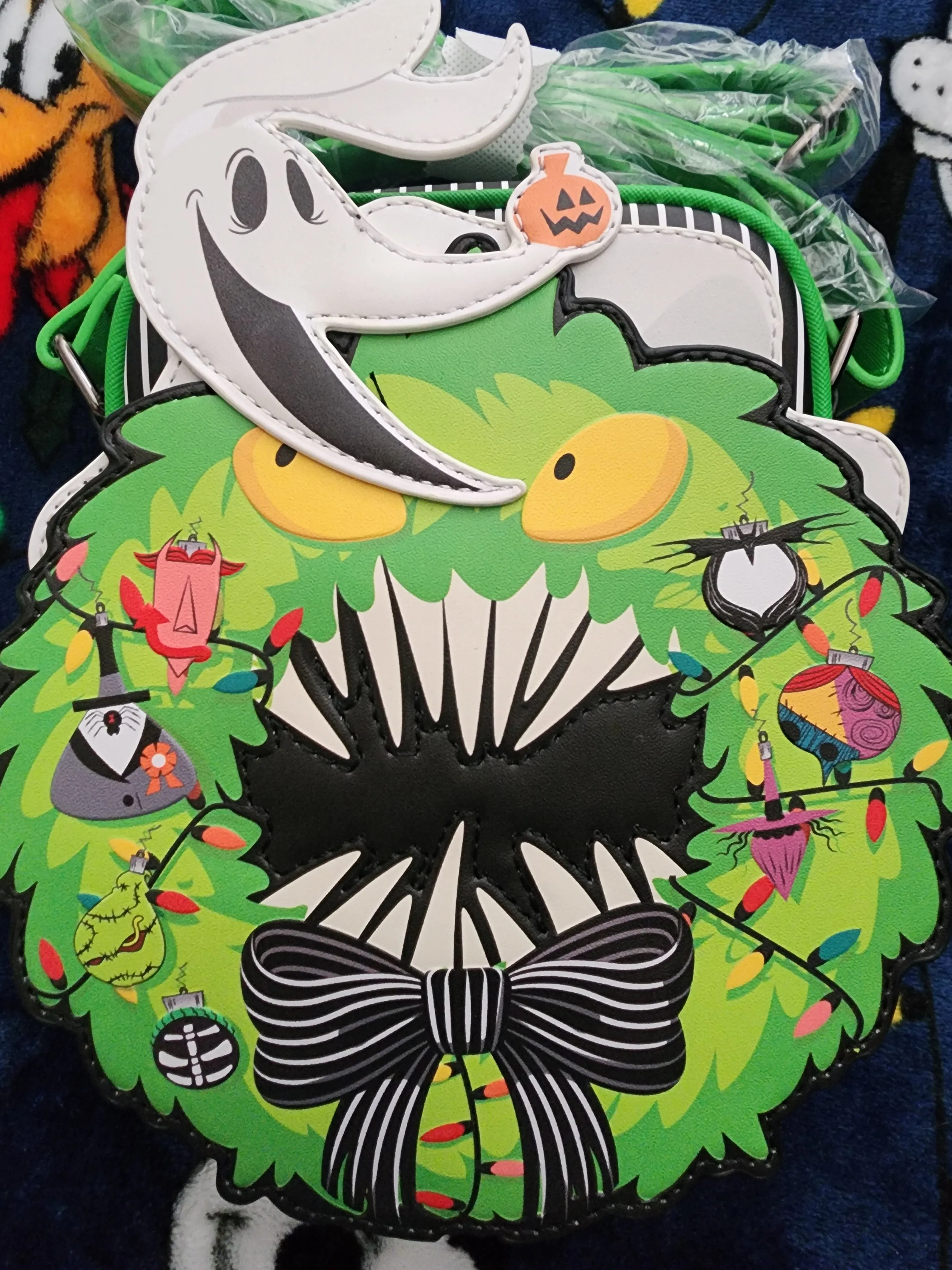 Loungefly Disney Nightmare Before Christmas Zero Wreath Crossbody Bag