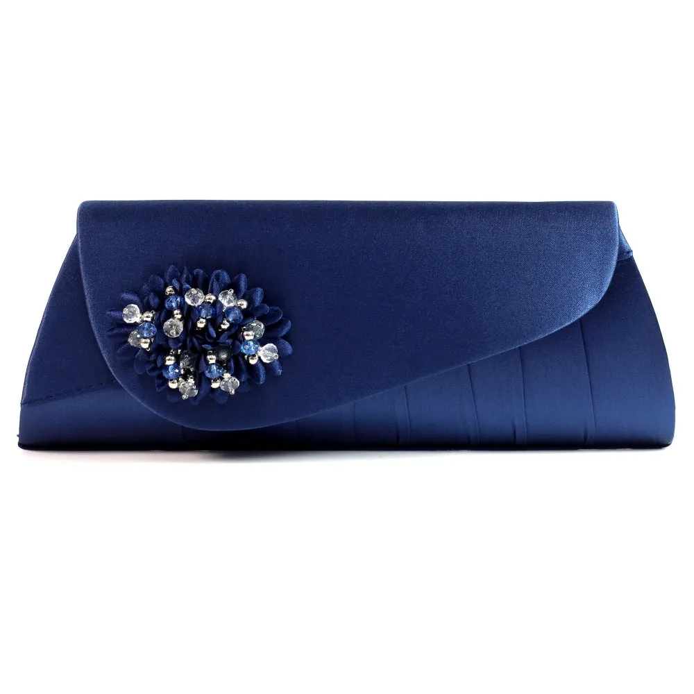 Lunar  Sabrina corsage handbag  Navy