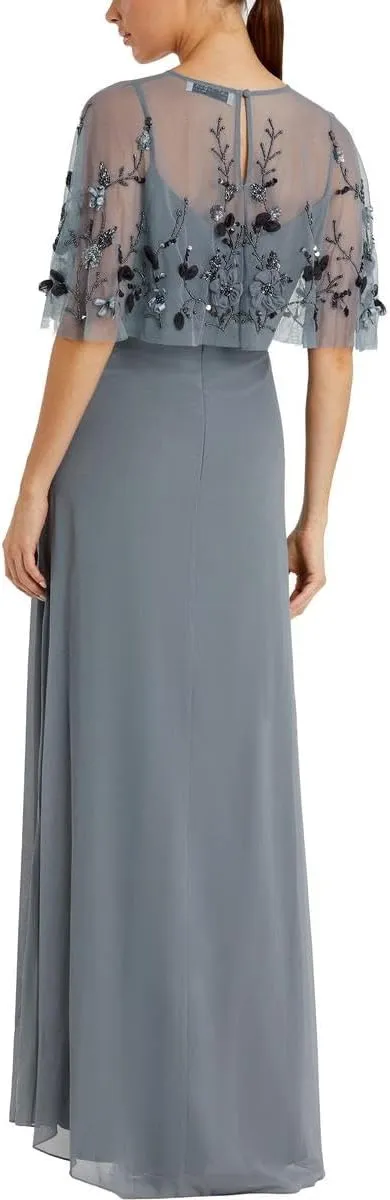 Mac Duggal Womens Chiffon Formal Evening Dress