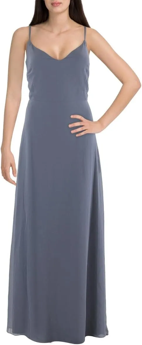 Mac Duggal Womens Chiffon Formal Evening Dress