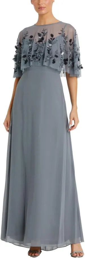 Mac Duggal Womens Chiffon Formal Evening Dress