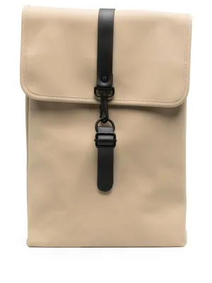 Machine-learning backpack buckle-fastened Now or never flat