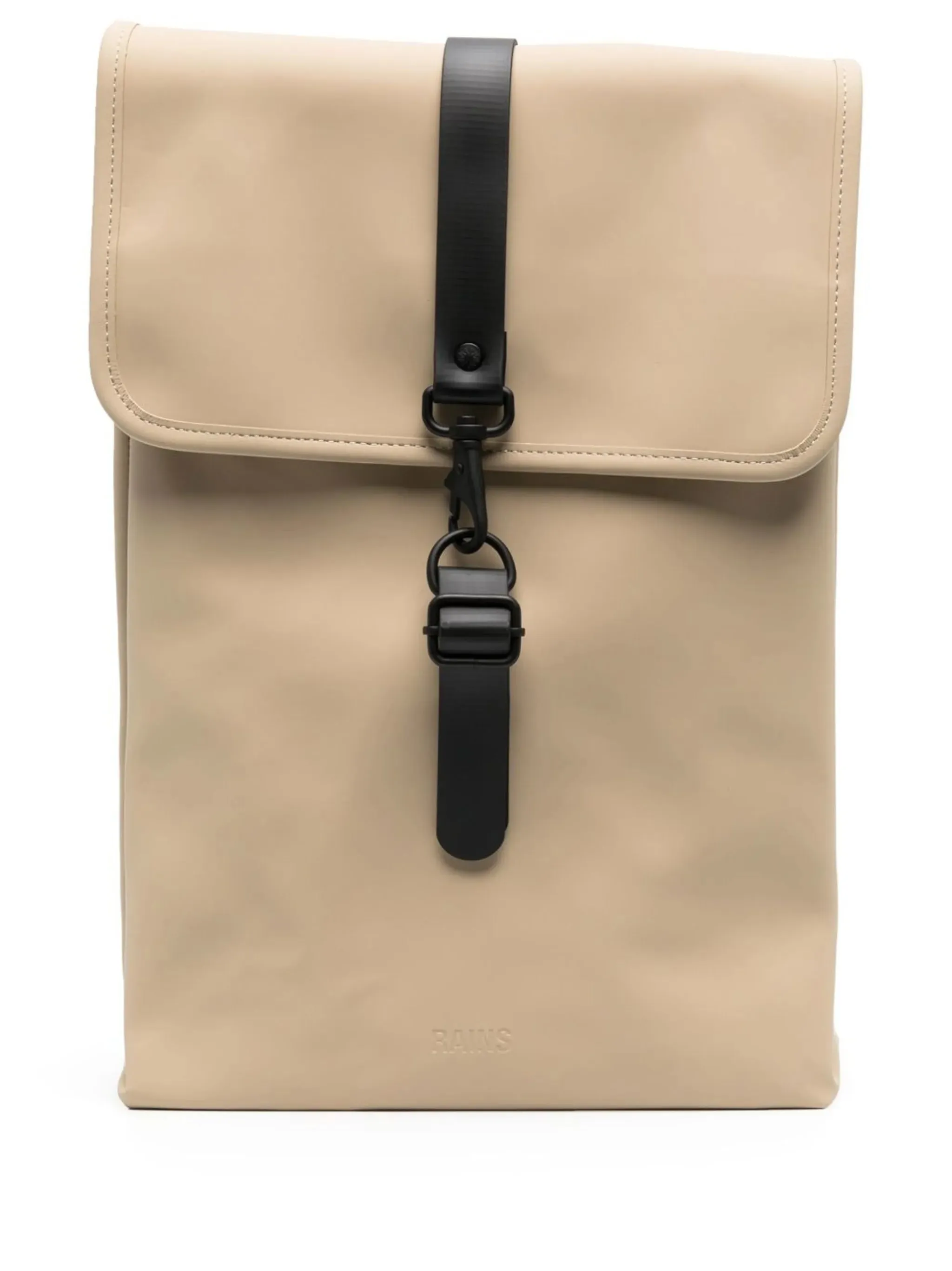 Machine-learning backpack buckle-fastened Now or never flat