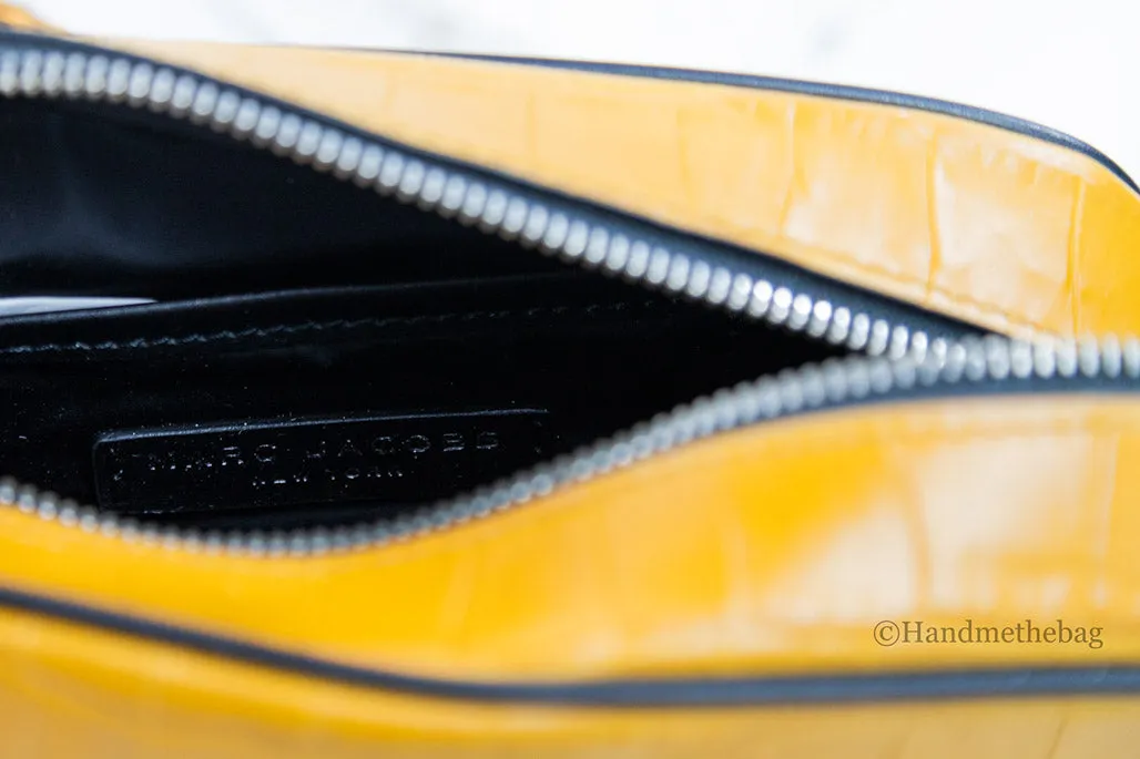 Marc Jacobs Flash Mustard Leather Crossbody Bag