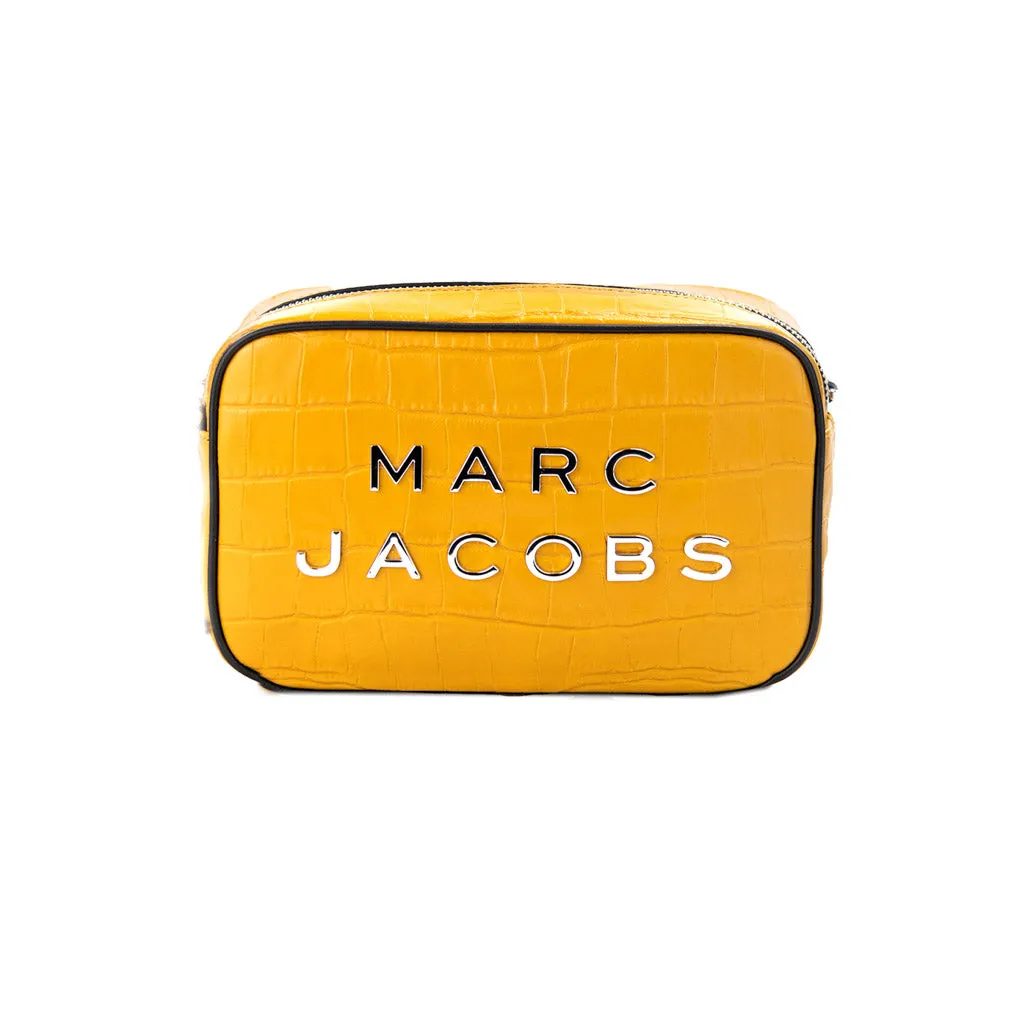 Marc Jacobs Flash Mustard Leather Crossbody Bag