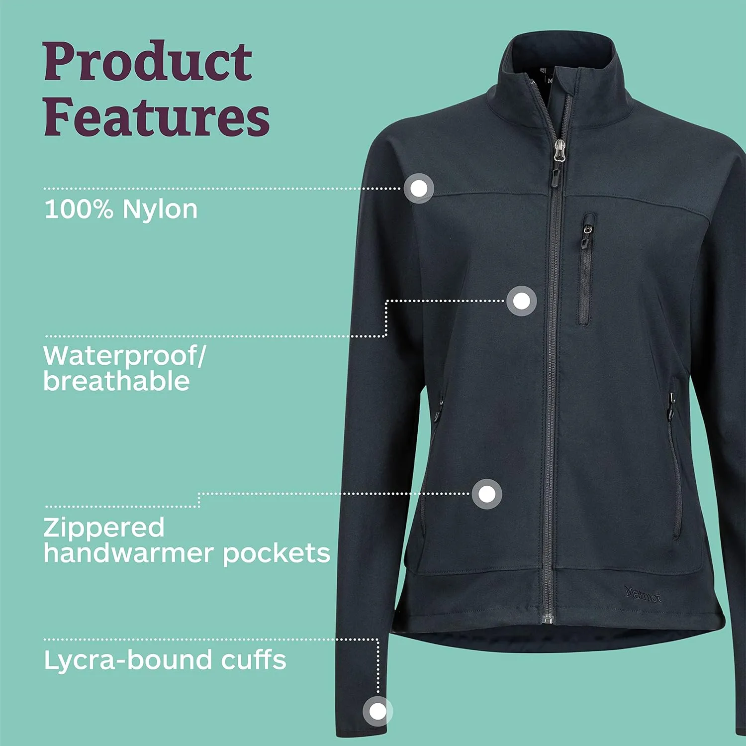 MARMOT Women's Tempo Jacket - Breathable, Water-Resistant Softshell