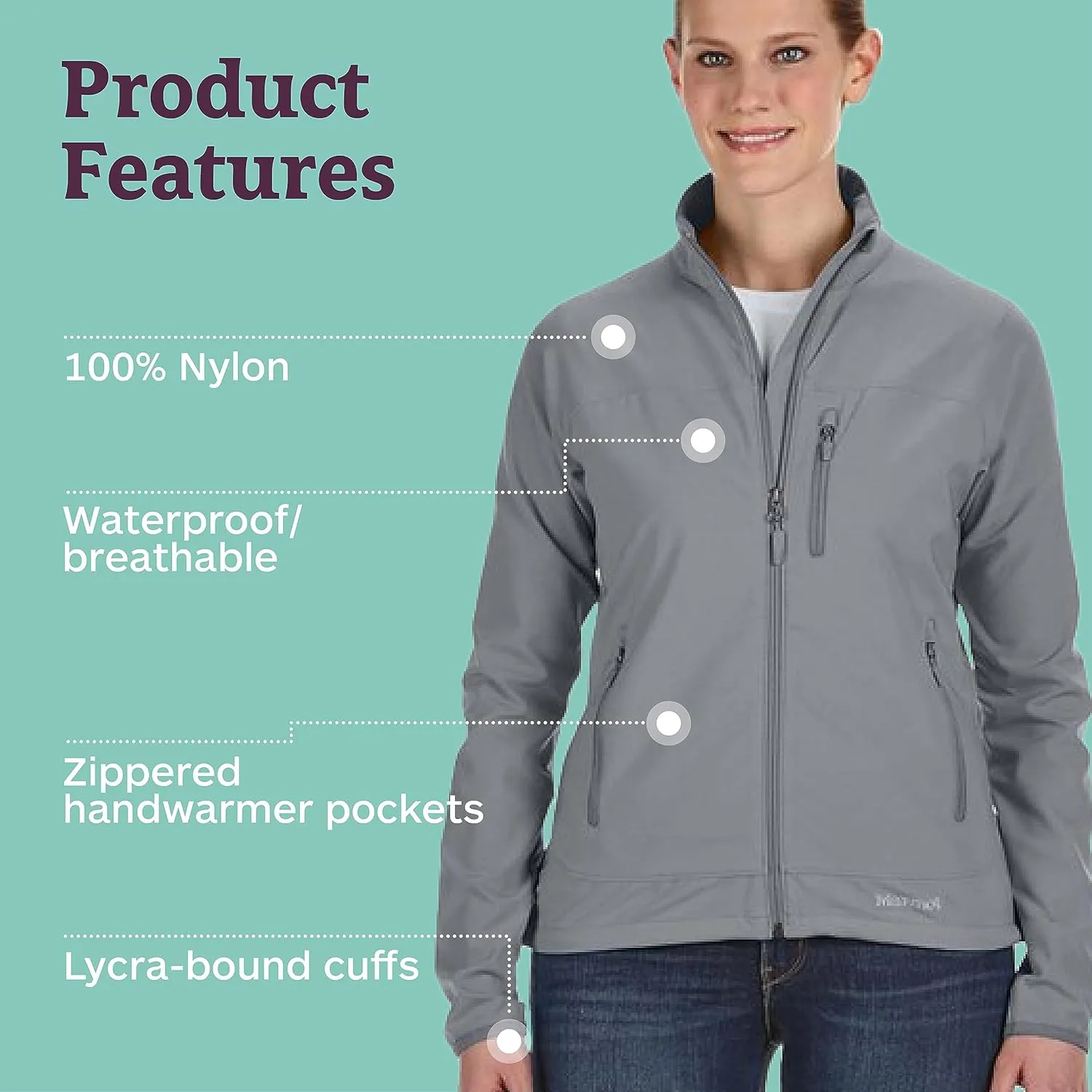 MARMOT Women's Tempo Jacket - Breathable, Water-Resistant Softshell