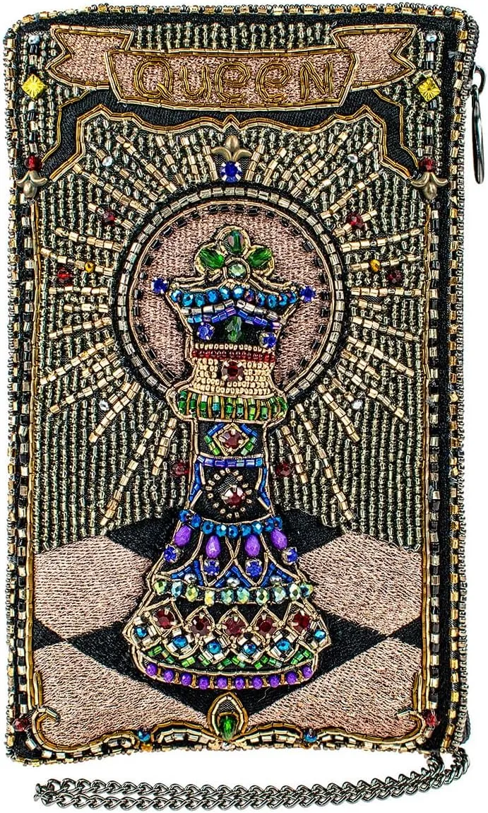 Mary Frances Your Move Beaded Crossbody Phone Bag, Multicoloured