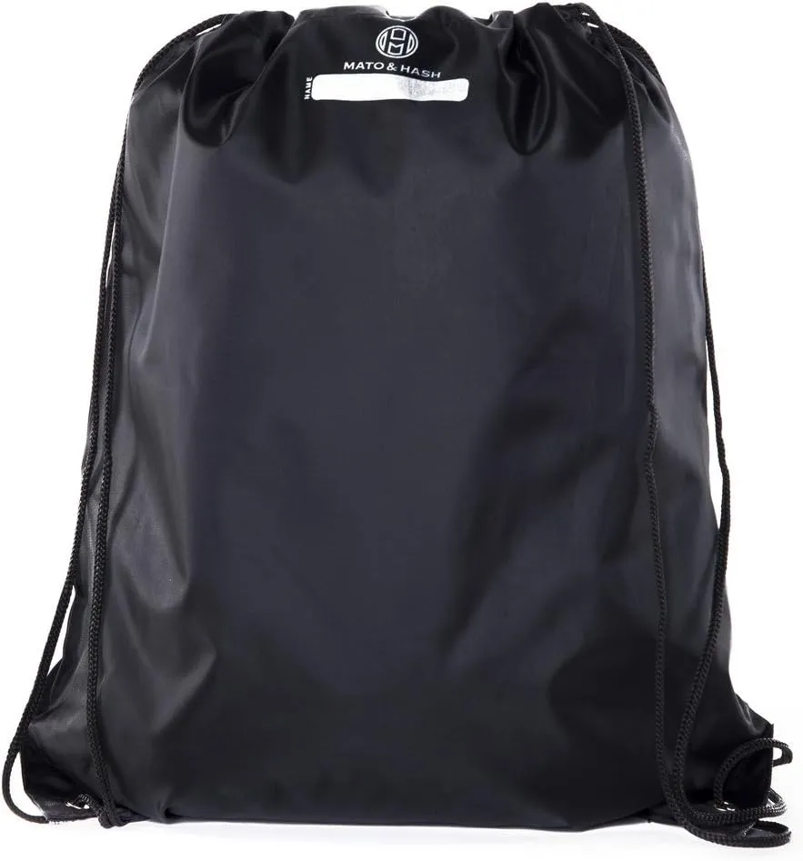 Mato & Hash Basketball Drawstring Bags with 3,6, and 10 pack Bulk Options 10PK Black CA2500Basketball S1