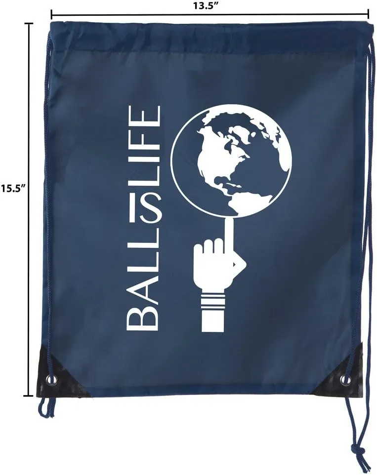 Mato & Hash Basketball Drawstring Bags with 3,6, and 10 pack Bulk Options 10PK Navy CA2500Basketball S4