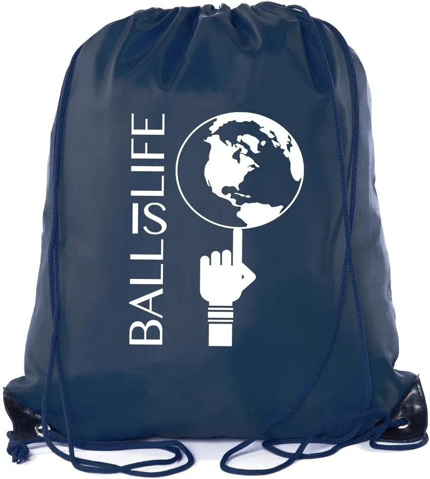 Mato & Hash Basketball Drawstring Bags with 3,6, and 10 pack Bulk Options 10PK Navy CA2500Basketball S4