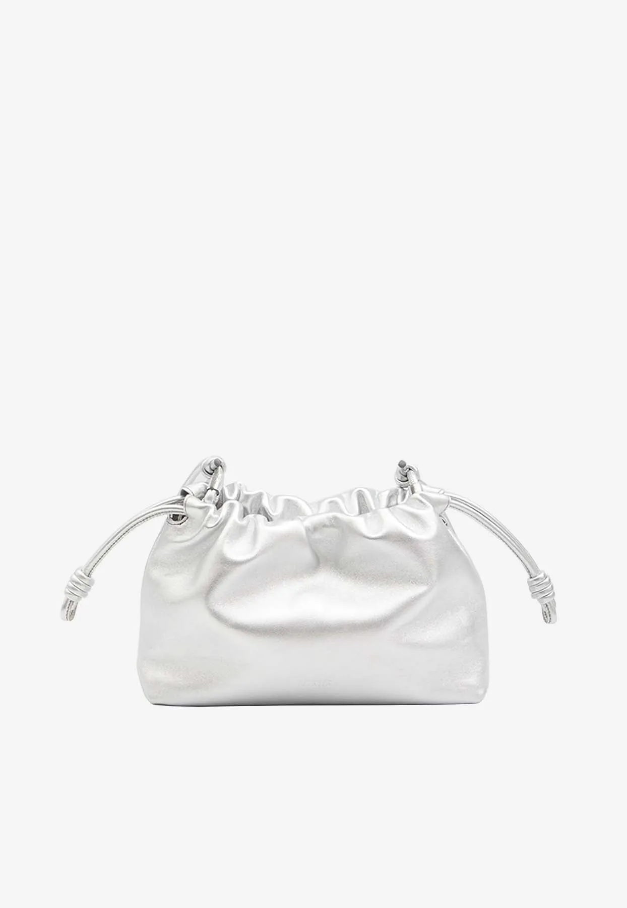 Medium Flamenco Laminated Leather Shoulder Bag