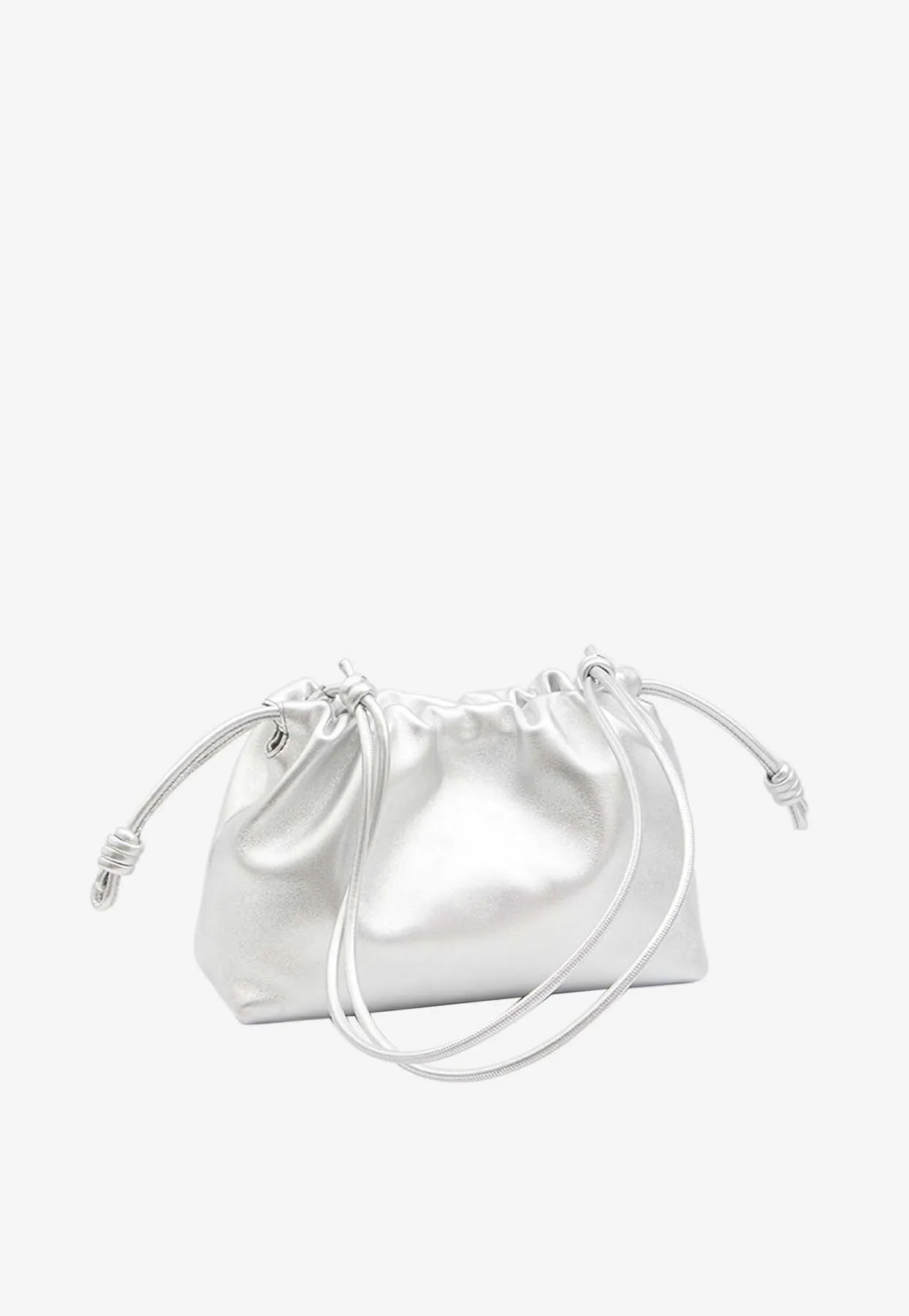 Medium Flamenco Laminated Leather Shoulder Bag