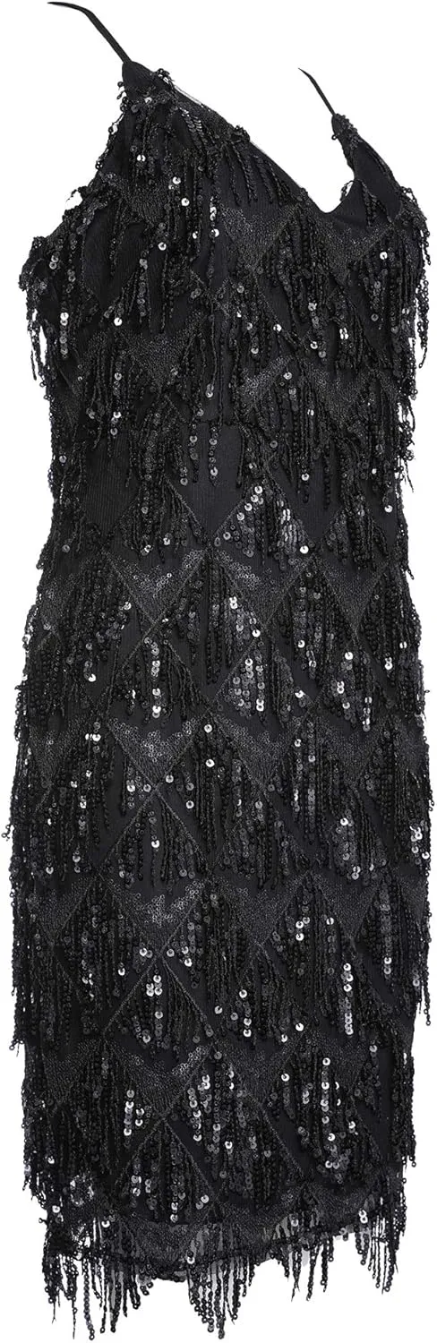 meilun Womens Sequin 1920s Flapper Dress Inspired Evening Party Dance Dress